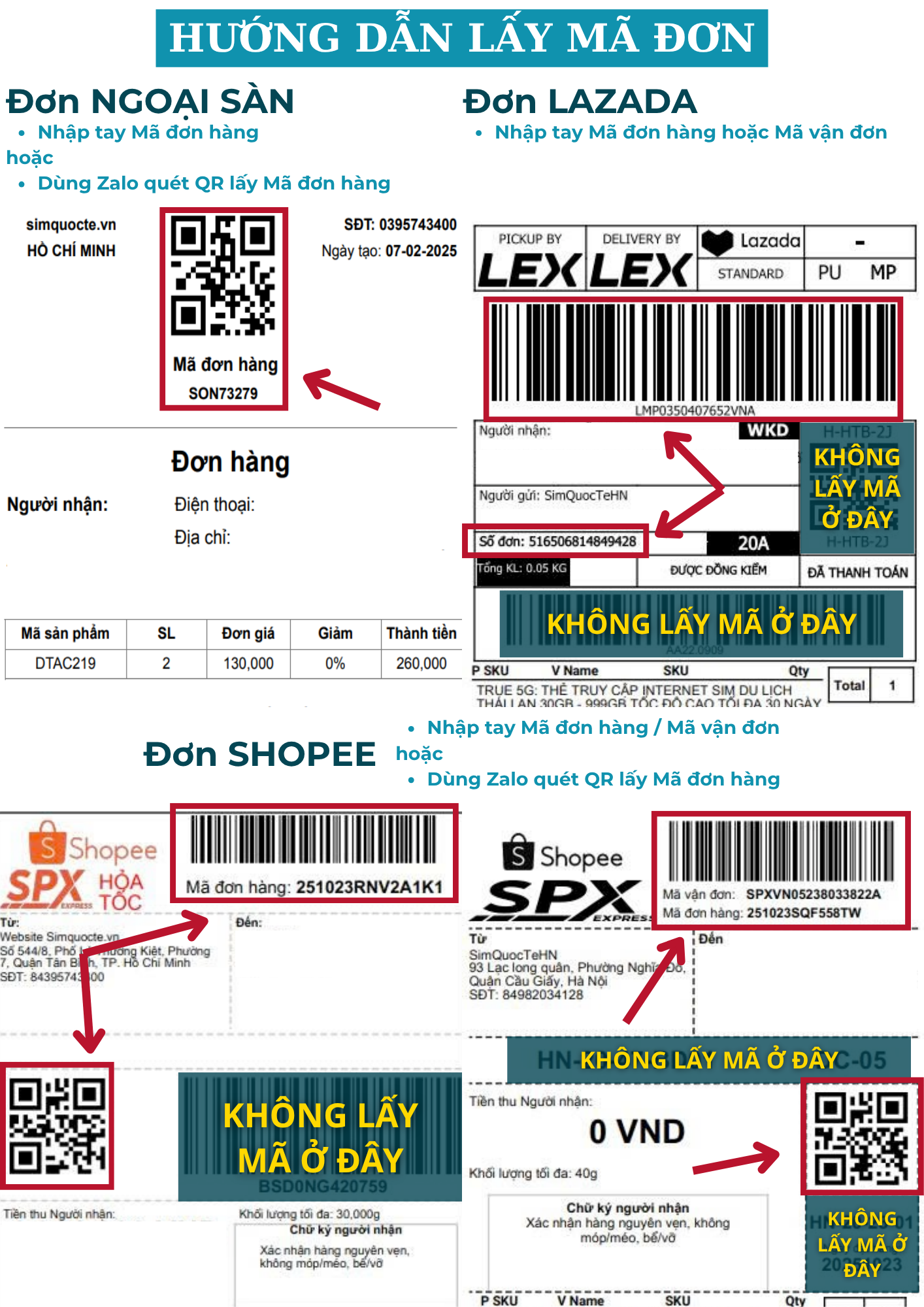 Guide to find tracking number